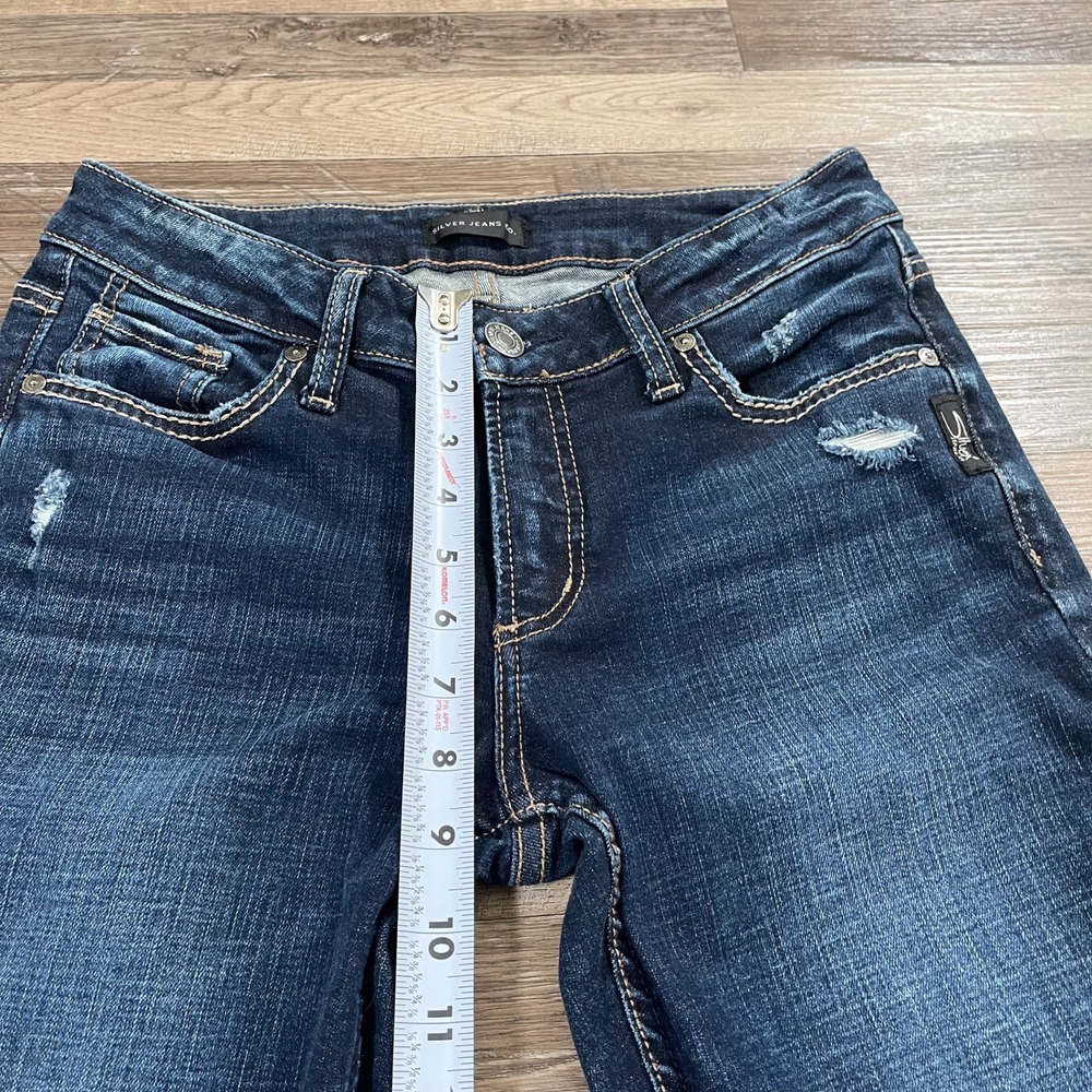 Silver Jeans Co. Women's Jeans Elyse Slim Boot Cut Denim Casual 27x33 Blue - Picture 4 of 8